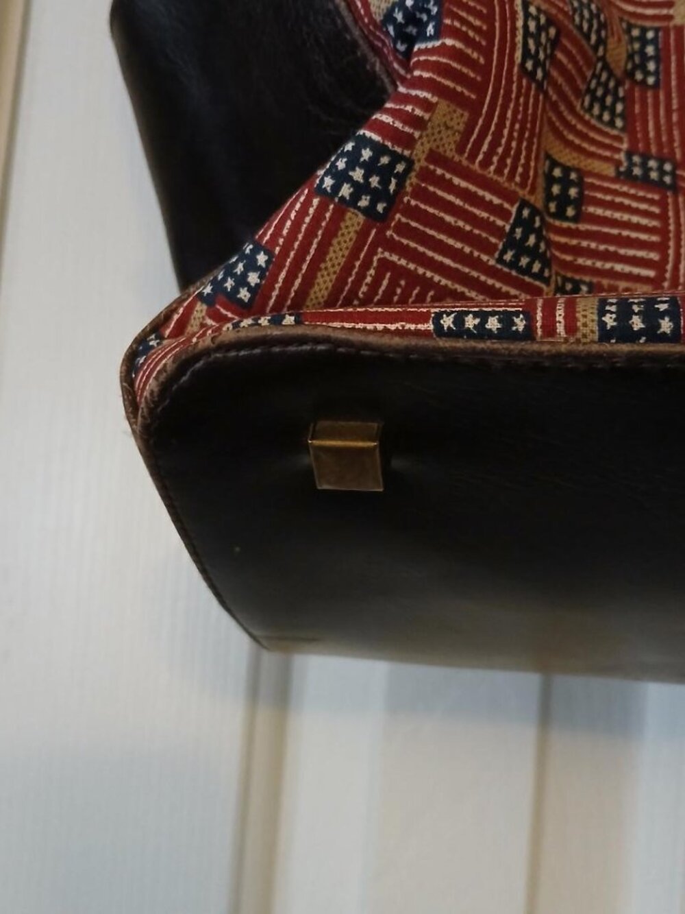 Longaberger Homestead Patriotic tote purse - Picture 5 of 7